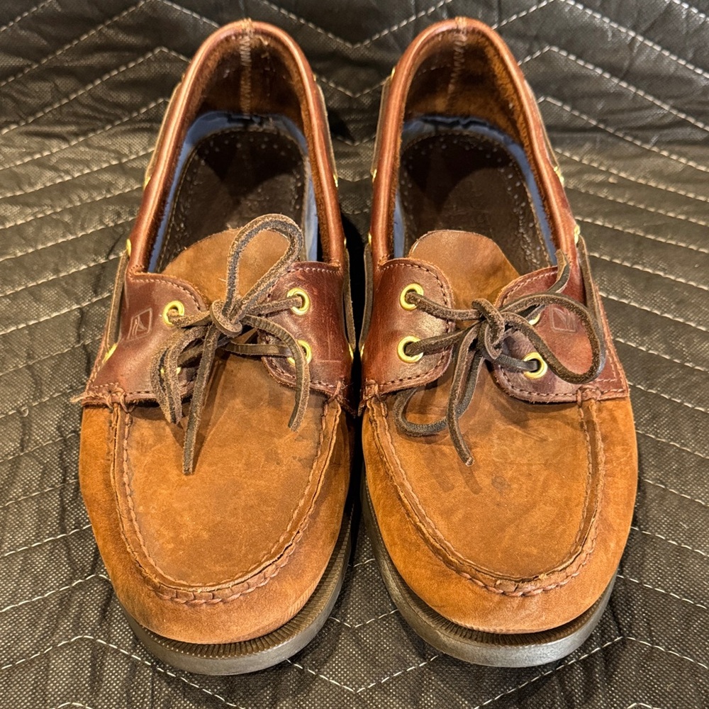 Sperry Brown Leather Boat Shoes